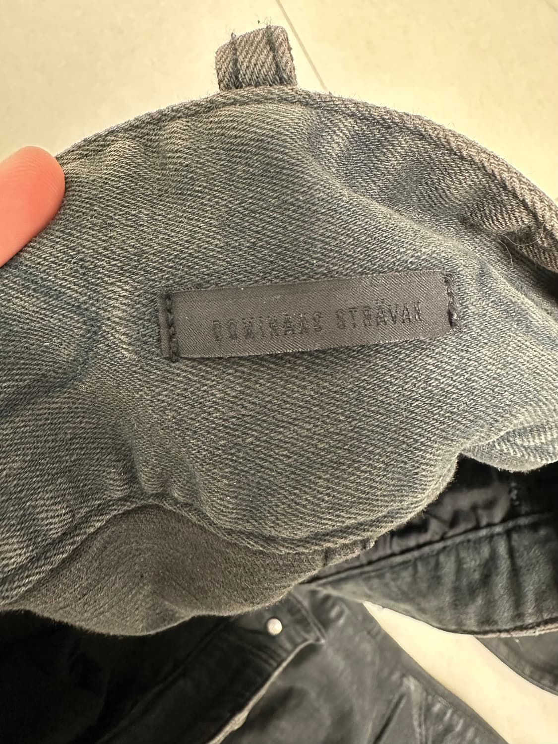 Dominass Stravan 블랙 코팅 팬츠 릭오웬스st 상품이미지6