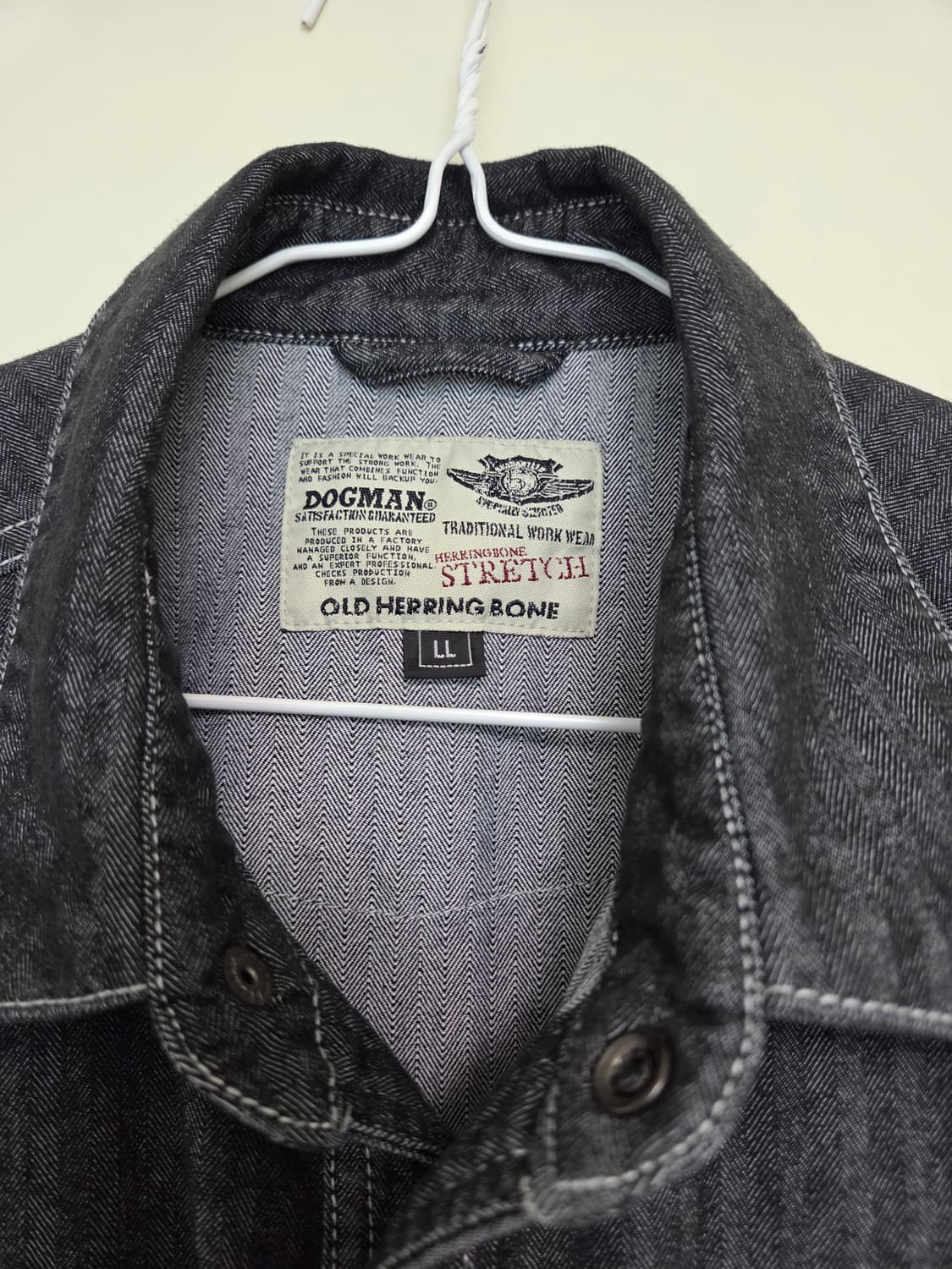 도그맨 흑청 웨스턴 셔츠 상품이미지2