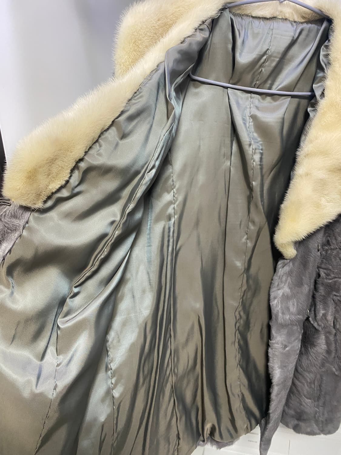 그레이 점박이 리얼 램퍼 밍크 자켓 상품이미지5