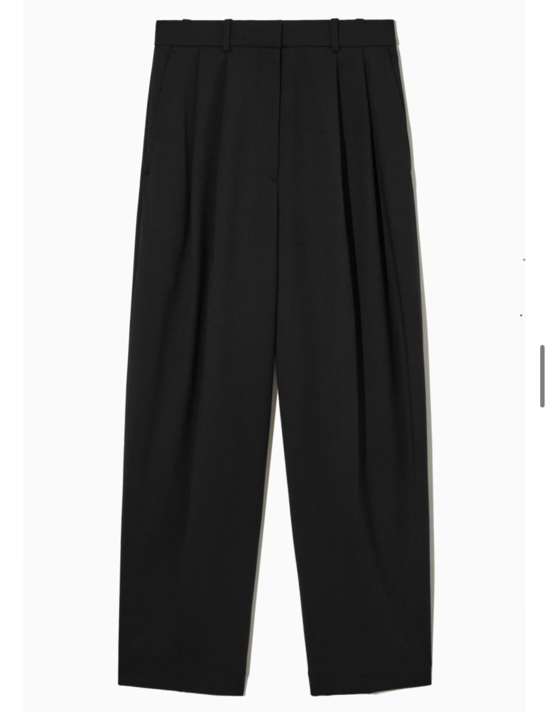 COS 코스 와이드 레그 테일러드 울 블렌드 트라우저 38 상품이미지1