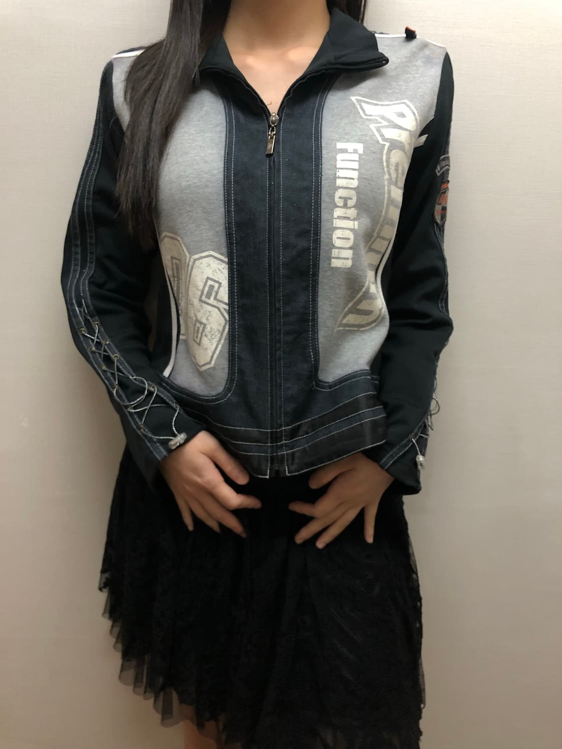 빈티지 블랙 아일렛 져지 상품이미지8