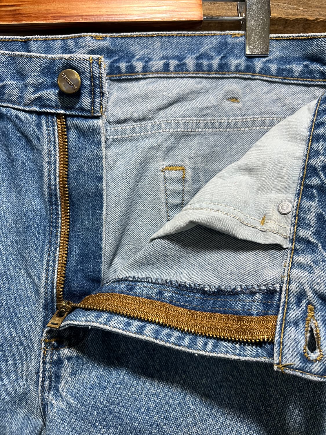 [36]칼하트 USA 미디엄블루 워크 데님 팬츠 상품이미지3