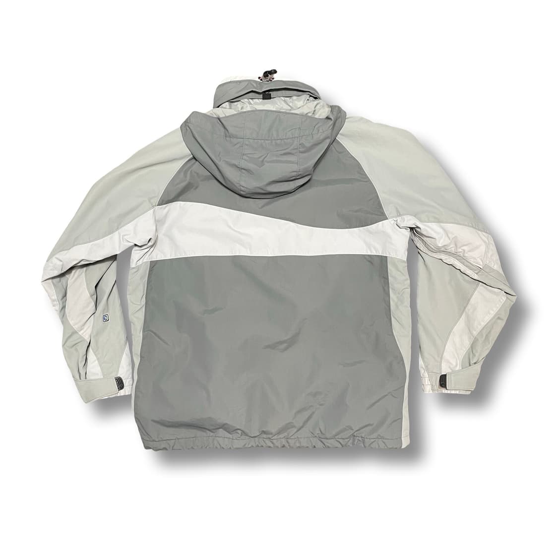 [L] 컬럼비아 컨버트 후드 바람막이 점퍼 화이트 그레이 상품이미지6