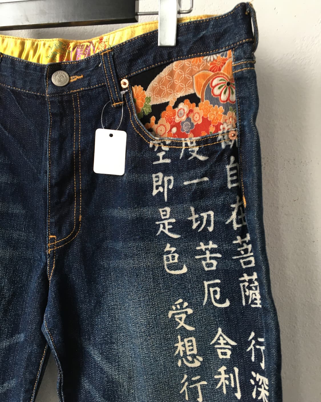 Oriental mood half denim pants 상품이미지3