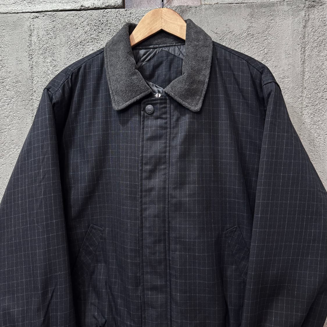 캐주얼 체크 블루종 자켓 (XL)   상품이미지2