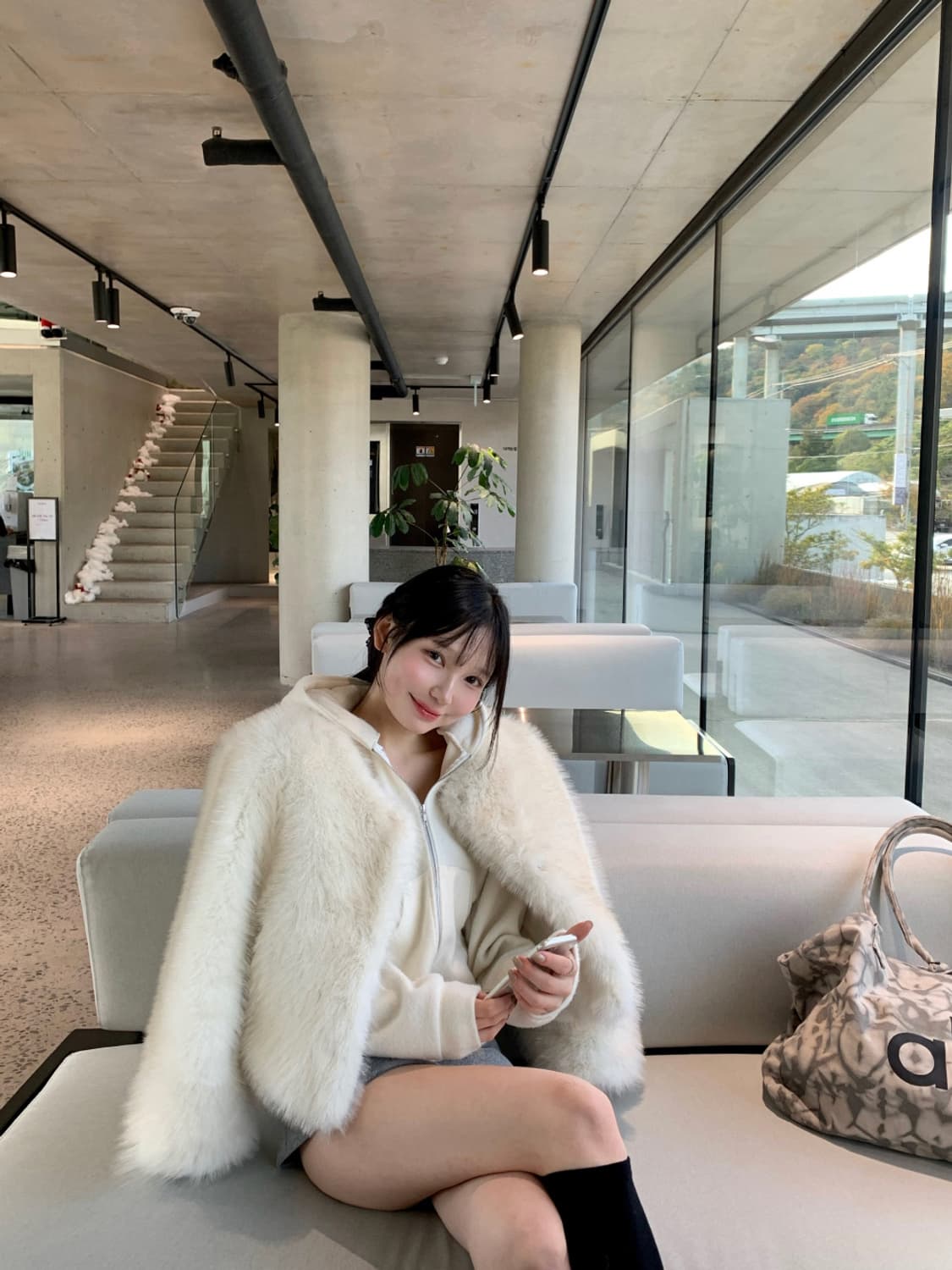 샵레예 블랑 퍼자켓 상품이미지2