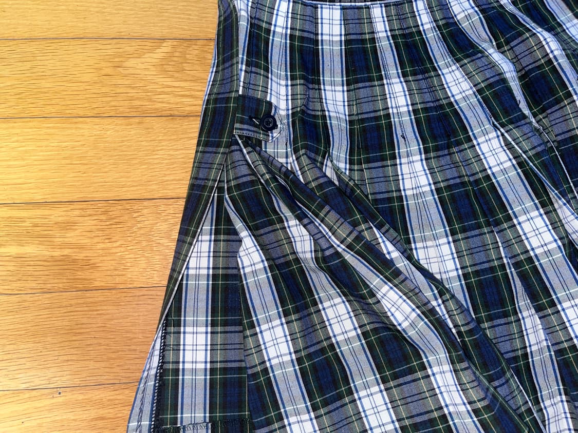 빈티지 체크 미디스커트 치마 코이세이오 상품이미지2