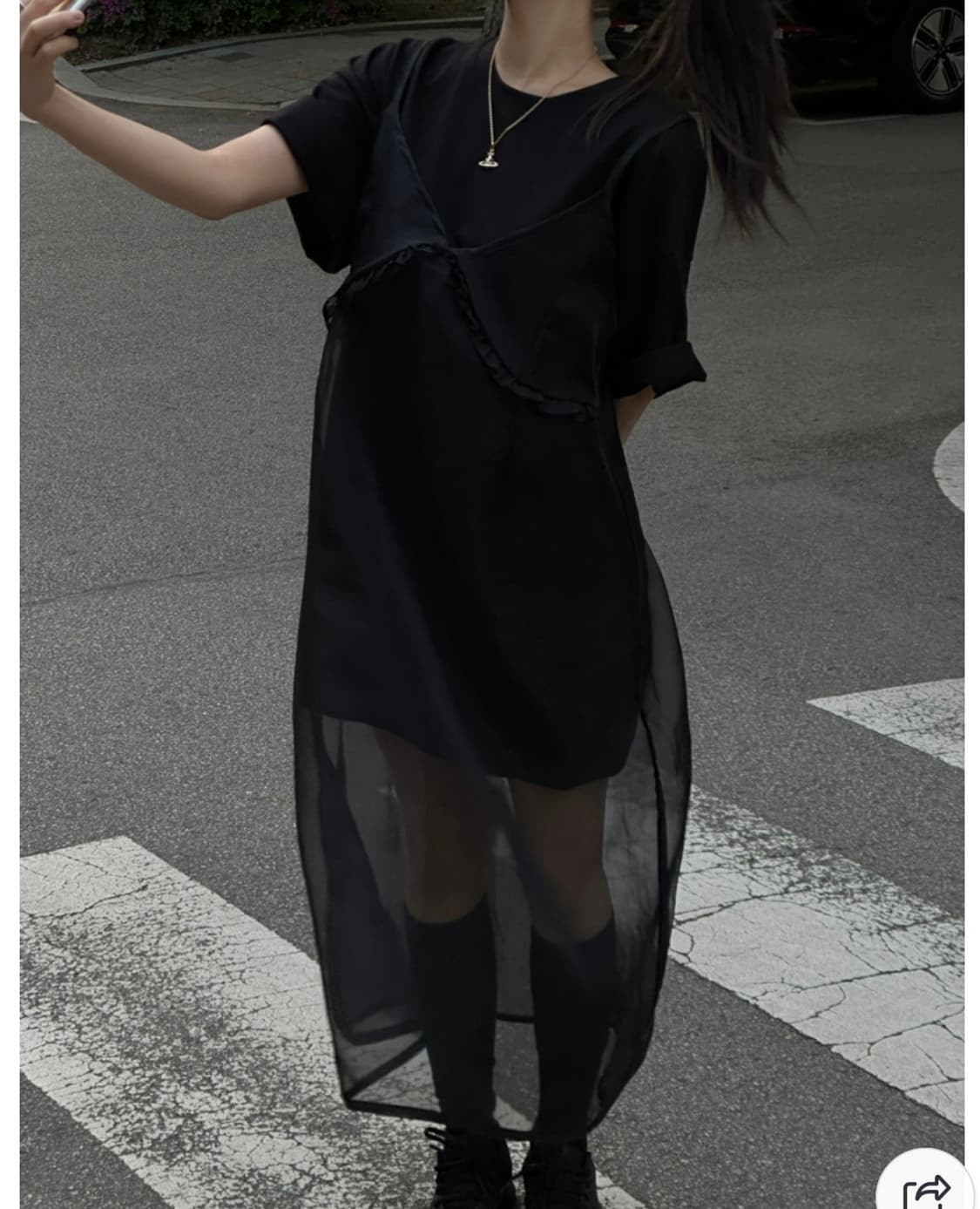 뷔스티에 레이어드 원피스 상품이미지2