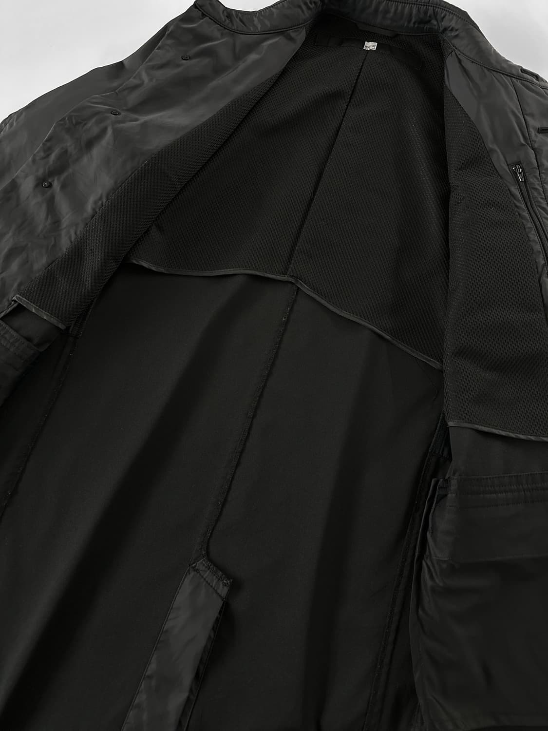 90~00s 마리떼 프랑소와 저버 블랙 나일론 맥 코트 상품이미지6