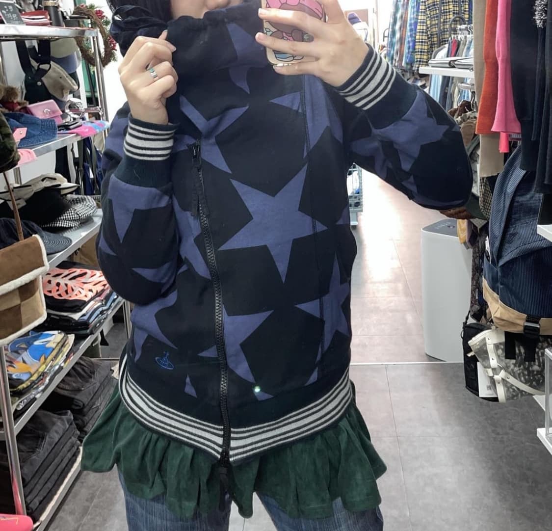 비비안웨스트우드 별패턴 2way 집업 상품이미지3