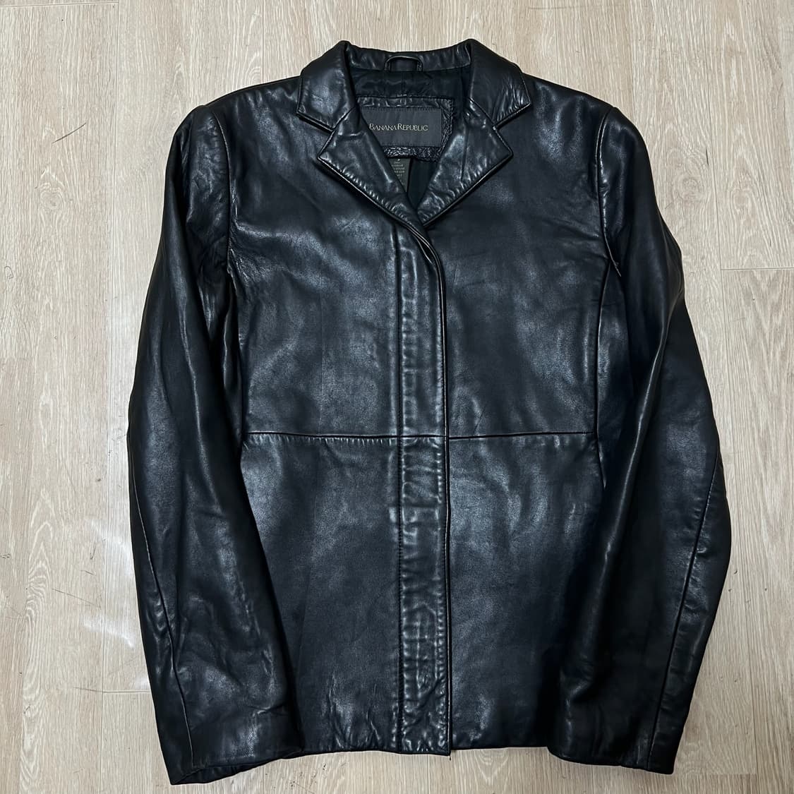 바나나리퍼블릭 천연 양가죽 라이더 가죽자켓 S/90  상품이미지1