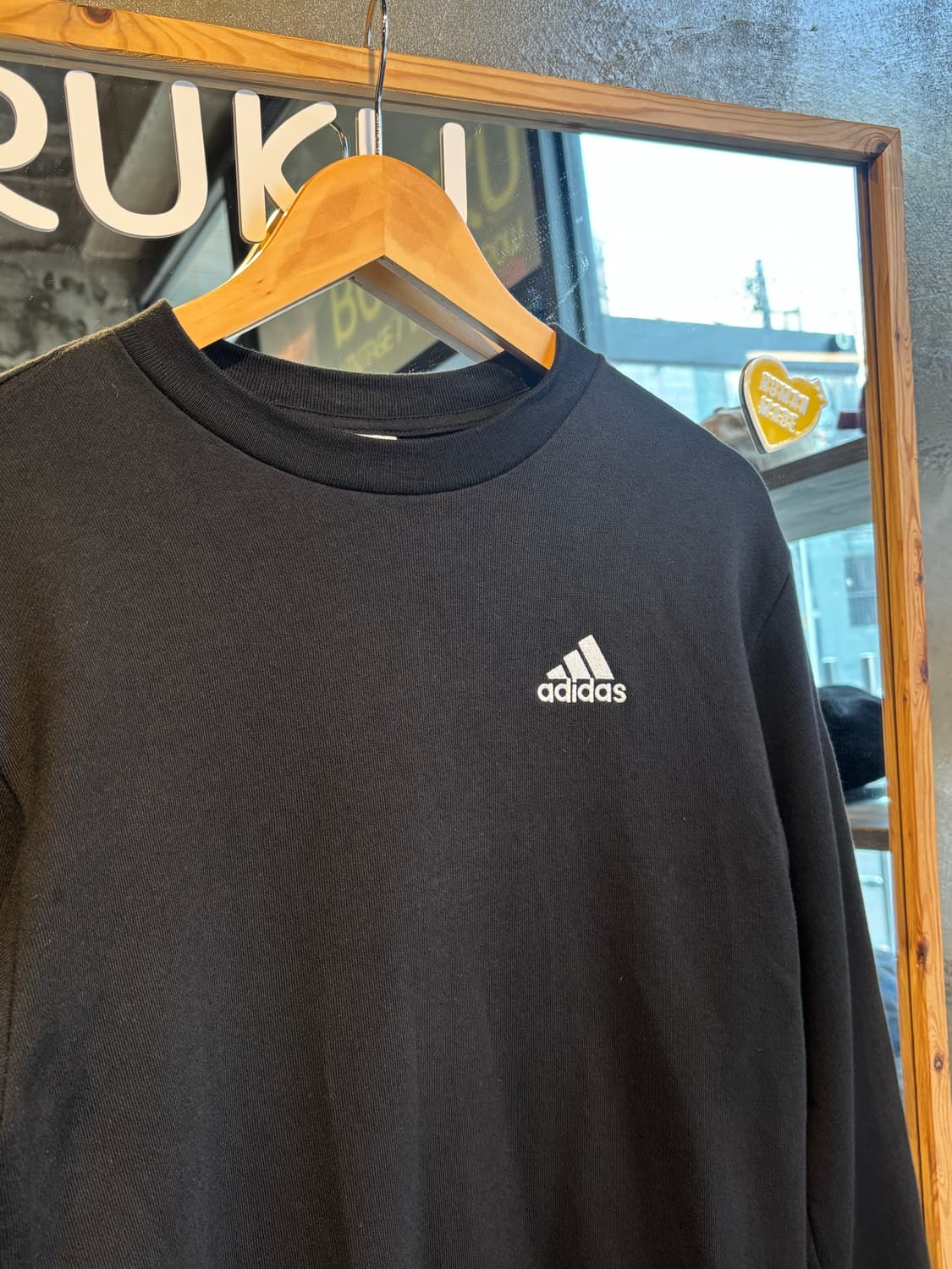 아디다스 블랙 맨투맨 S 상품이미지2