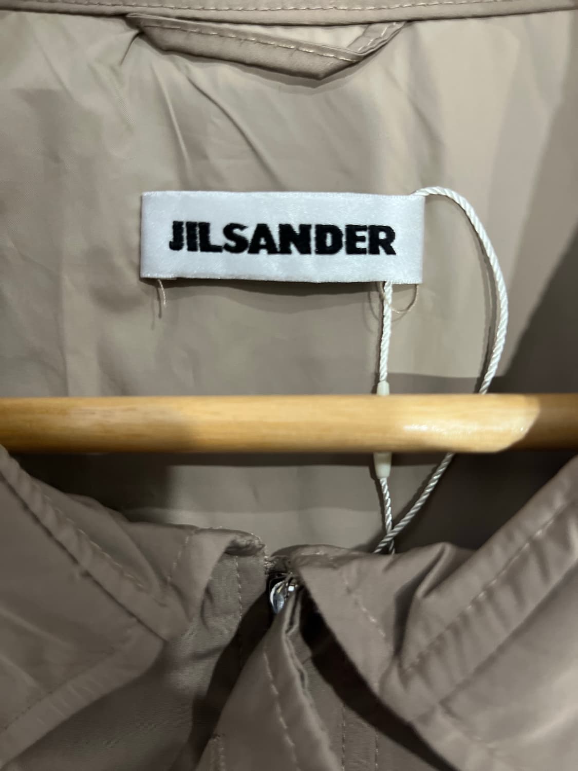 JIL SANDER 트렌치 코트 36 베이지 오버핏 정품 상품이미지4