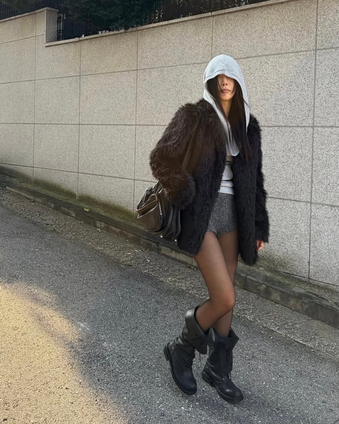 새상품) 보헤미안서울 소프트 카울 후디 그레이 상품이미지7