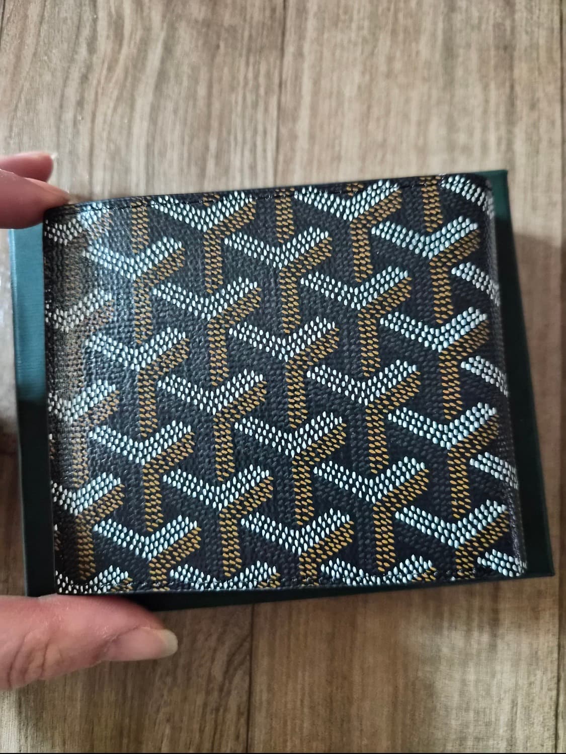 고야드 반지갑 블랙/브라운 상품이미지2