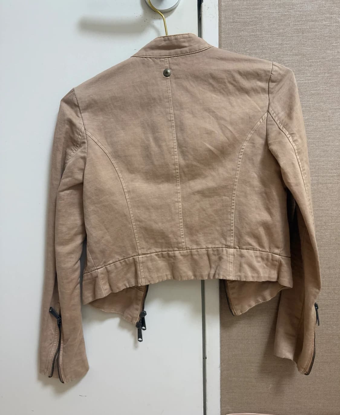 Diesel 라이더 자켓 베이지 80사이즈xs 상품이미지5