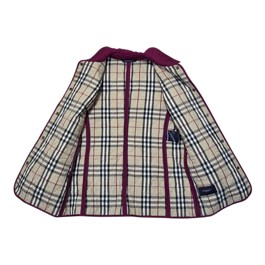 Burberry 버버리 빈티지 체크 디테일 퀼팅 자켓 상품이미지3