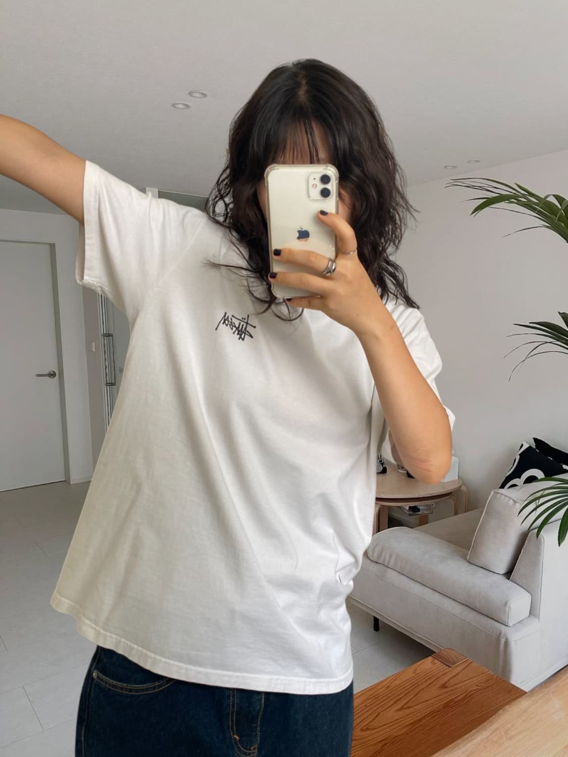 스투시 1/2 티셔츠 (Man L) 상품이미지1