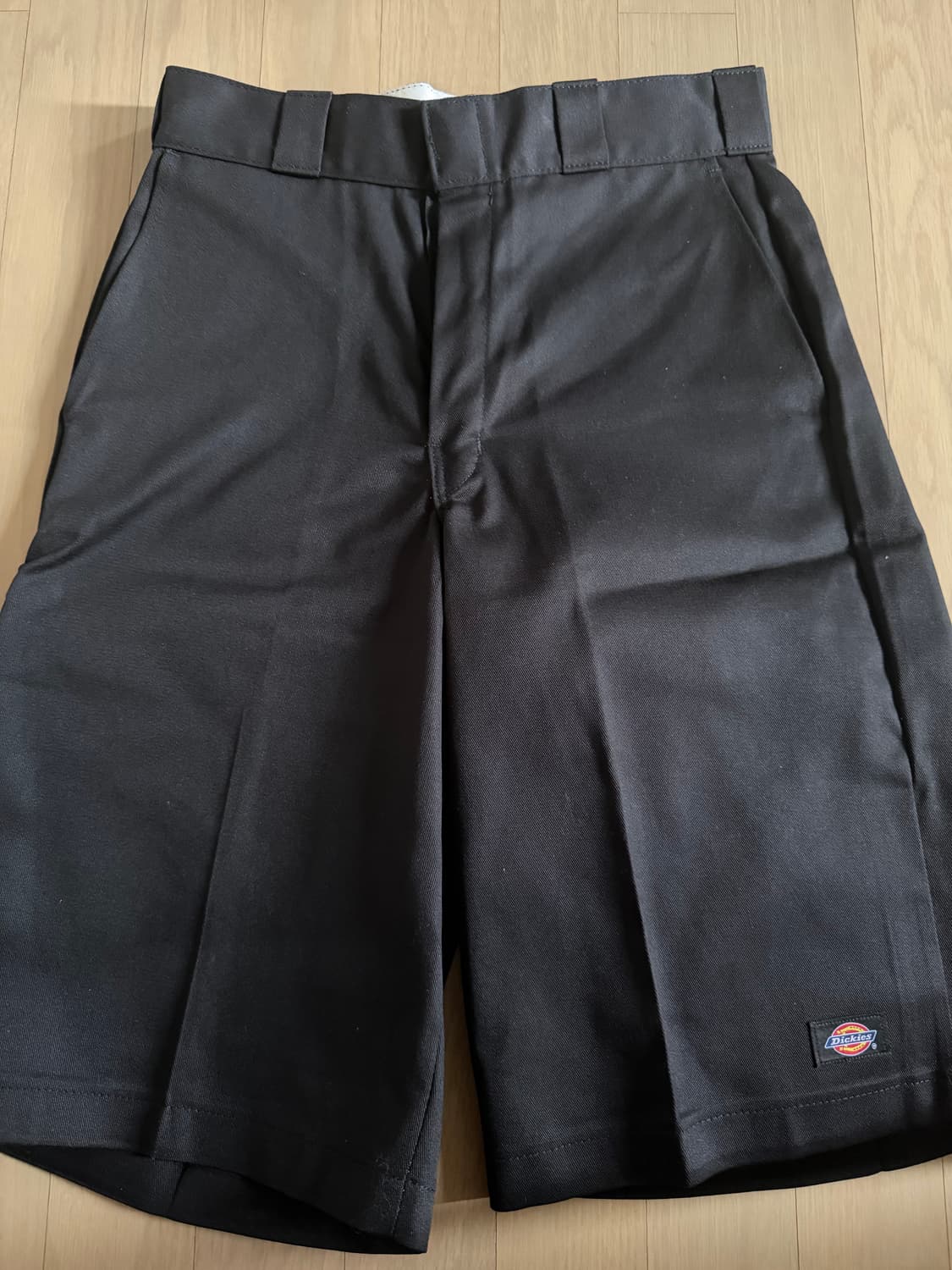 [새상품] 디키즈 루즈핏 13인치 플랫 프런트 워크 쇼츠 블랙 상품이미지2