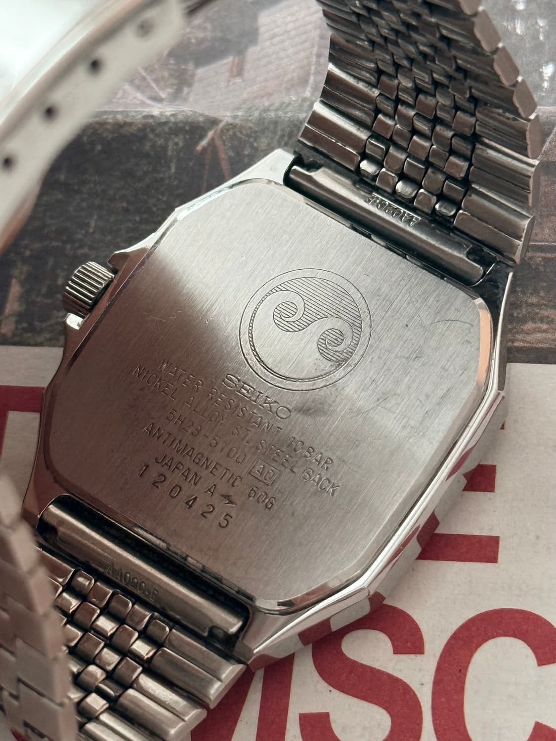 Seiko 세이코 Chronos 스퀘어 데이-데이트 상품이미지5