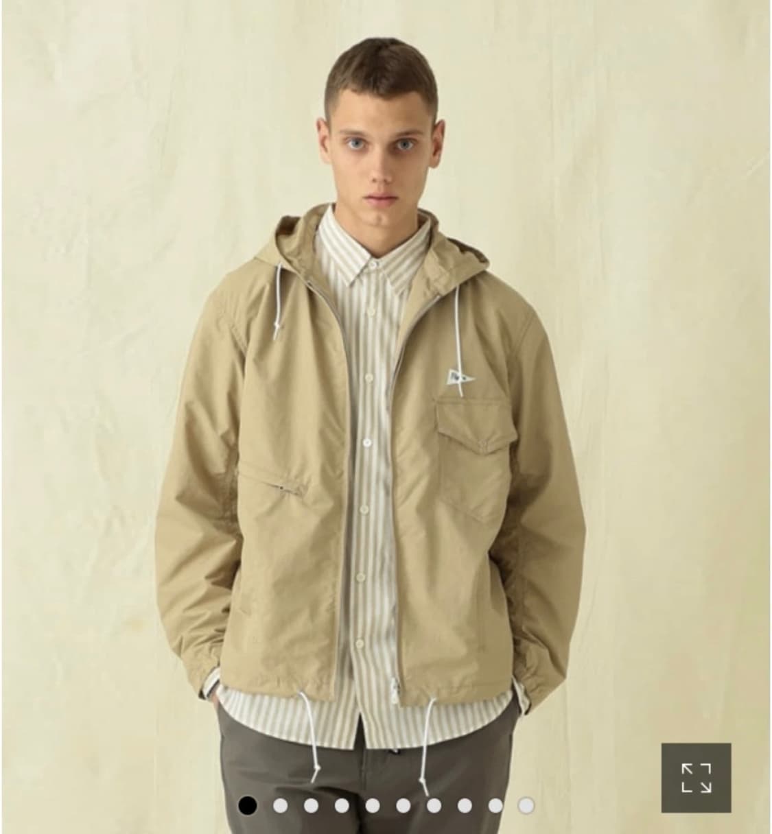 필그림 러셀파카 바람막이 베이지 XS 상품이미지5