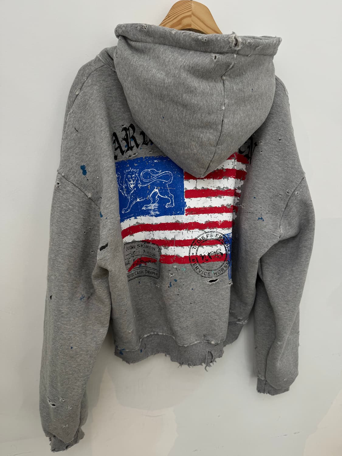 빈티지 크롭 후드집업(기모) 상품이미지6