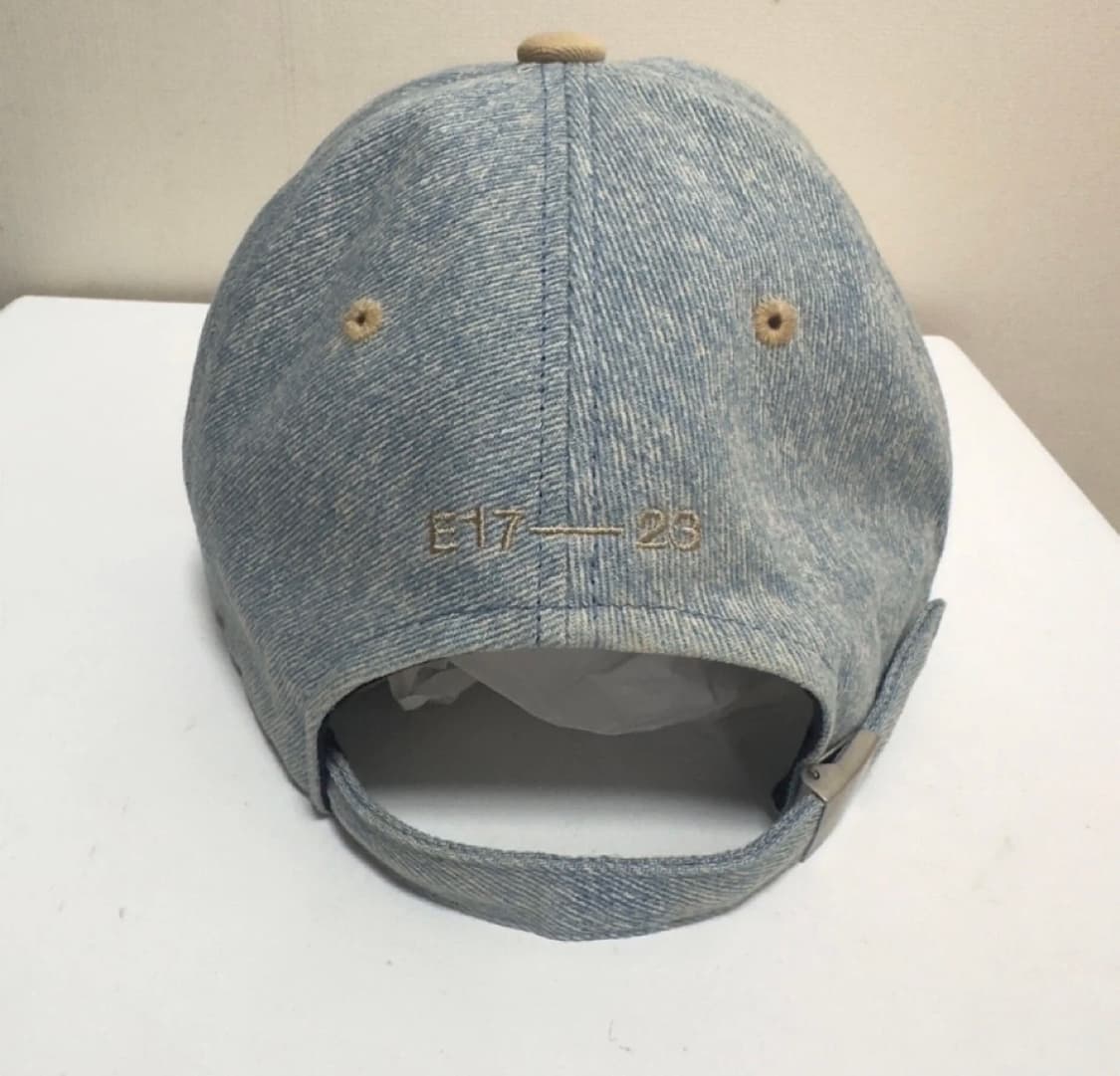 [EMIS] 뉴 로고 데님 볼캡 라이트 블루 데님 베이지 상품이미지8