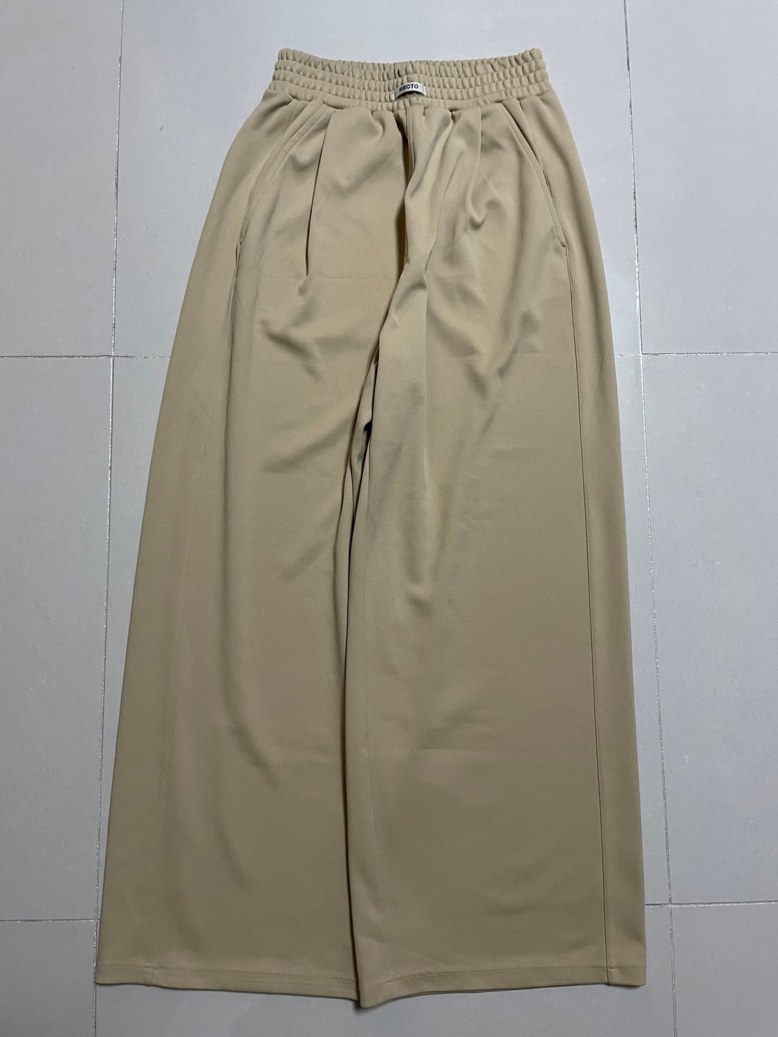 렉토 트리콧 팬츠 베이지 상품이미지1