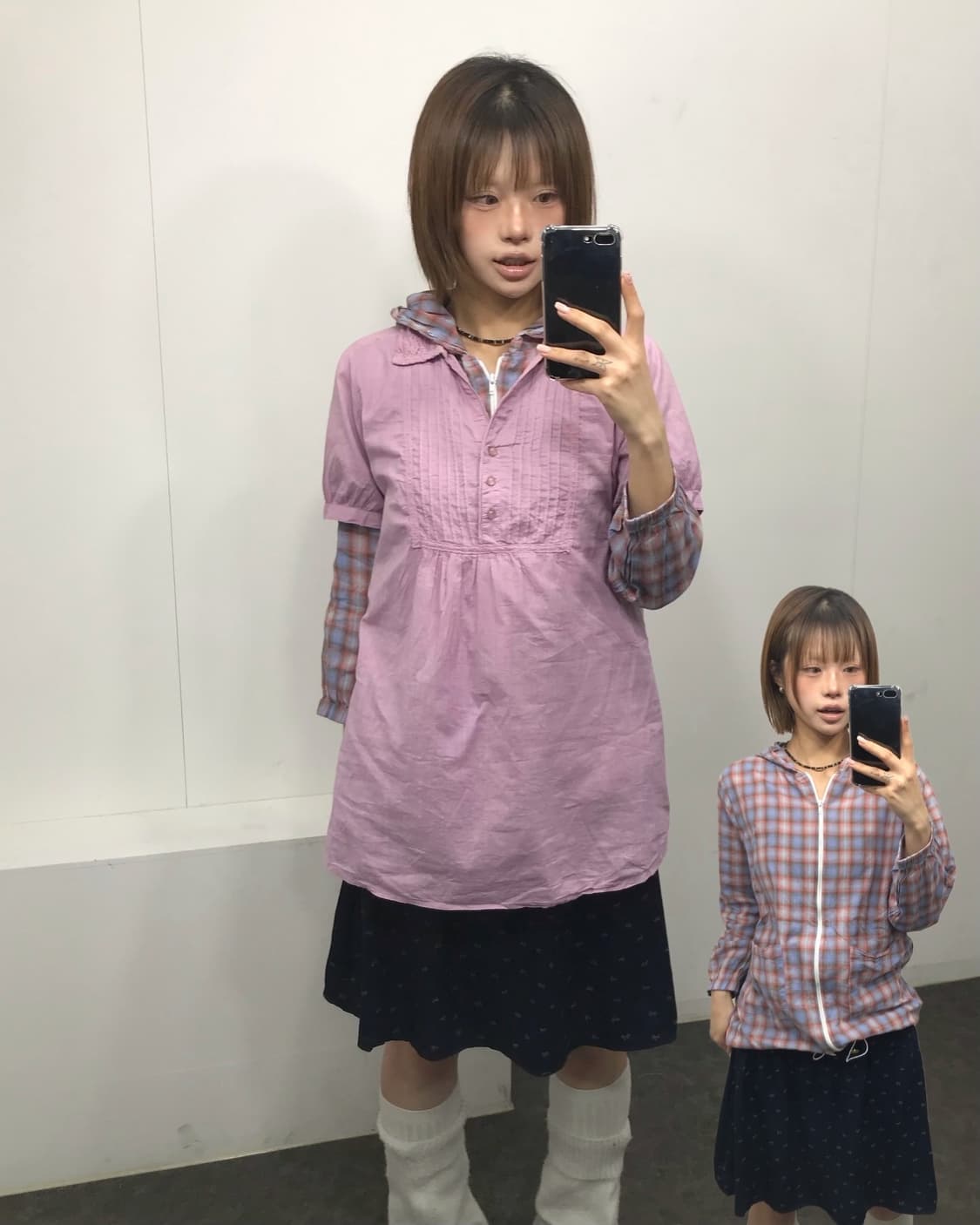 𖤐 핑크 체크 러블리걸set𖤐  상품이미지2