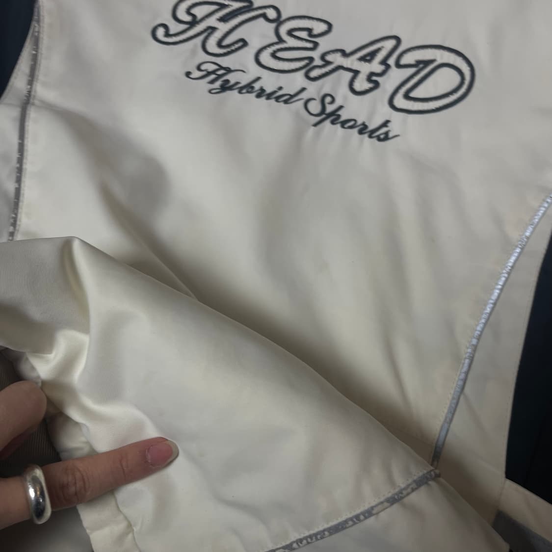 HEAD 화이트 블랙 퍼 패딩 상품이미지8