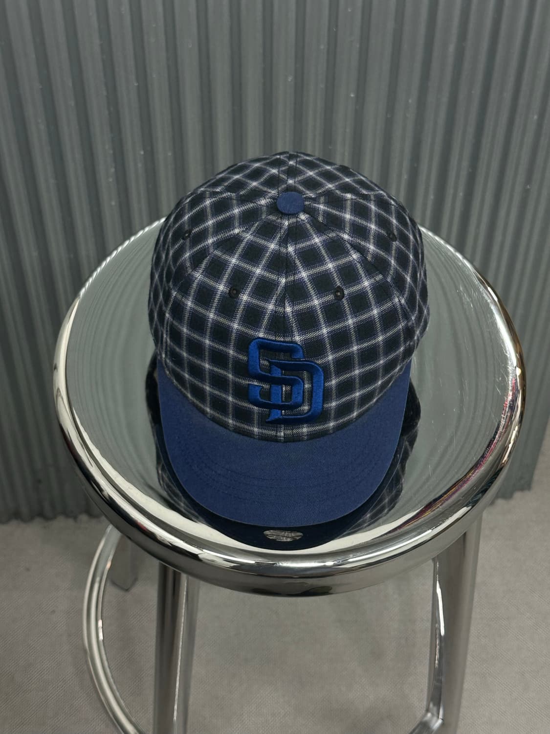 [FREE] MLB 메이저리그 샌디에이고 파드리스 체크 패턴 볼캡 상품이미지1