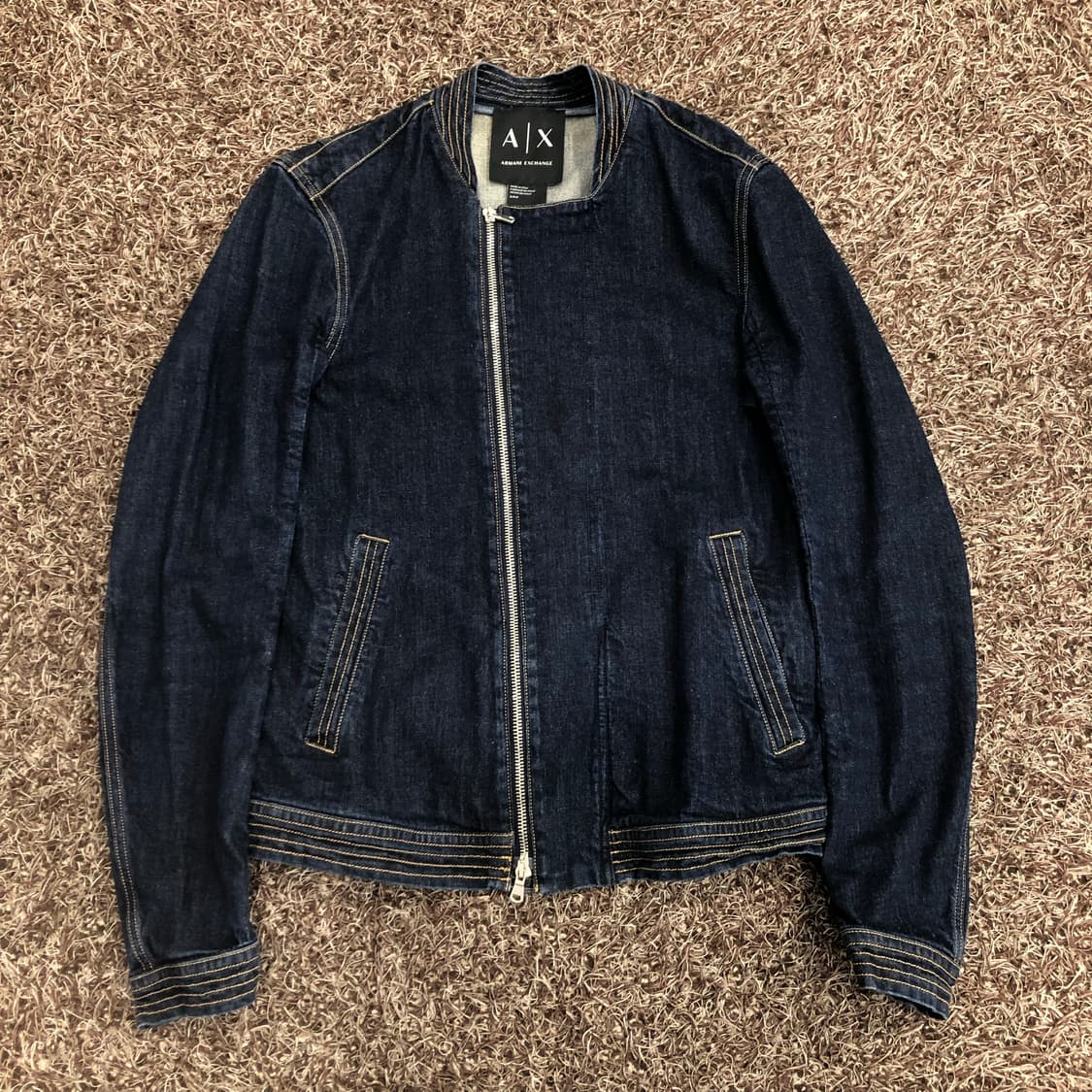 아르마니 익스체인지 투웨이 데님 블루종 자켓 상품이미지3