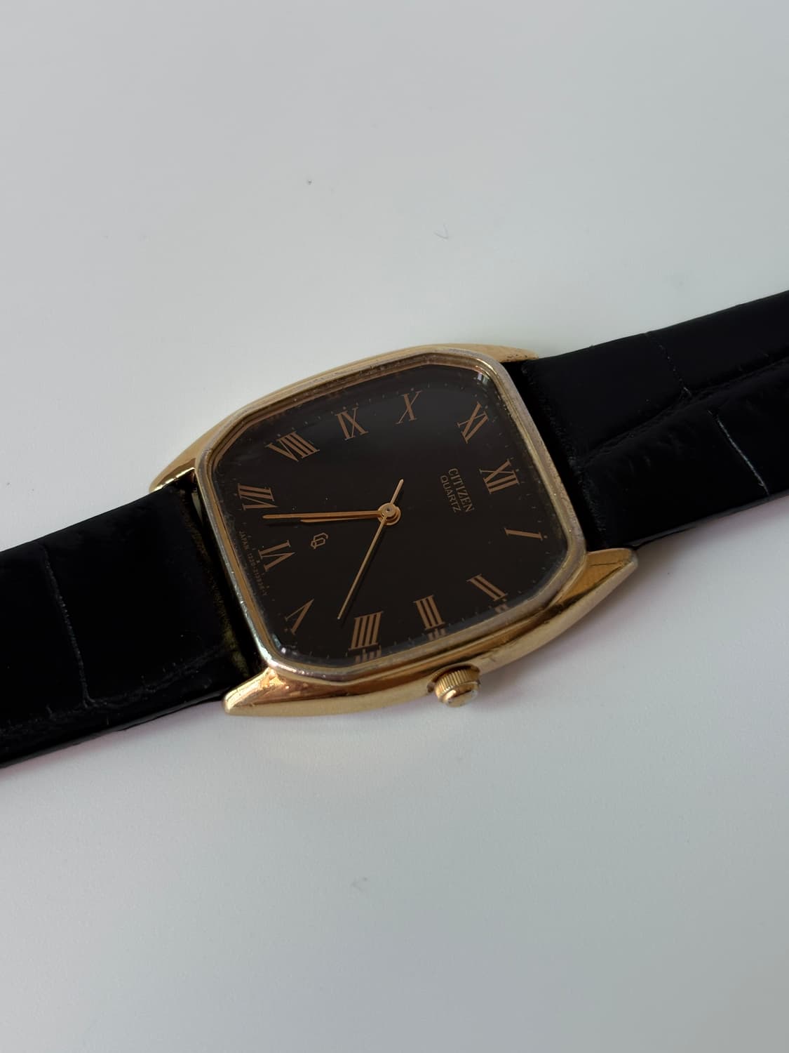 1980s CQ Roman Gold Square Quartz 상품이미지3