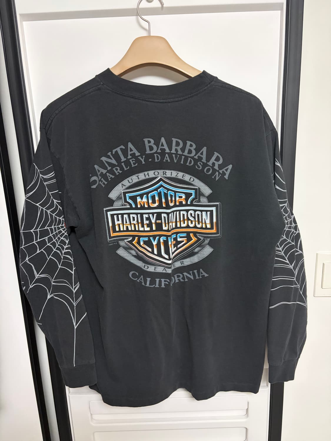 [L] 2004 할리데이비슨 빈티지 롱슬리브 스파이더 USA 상품이미지2