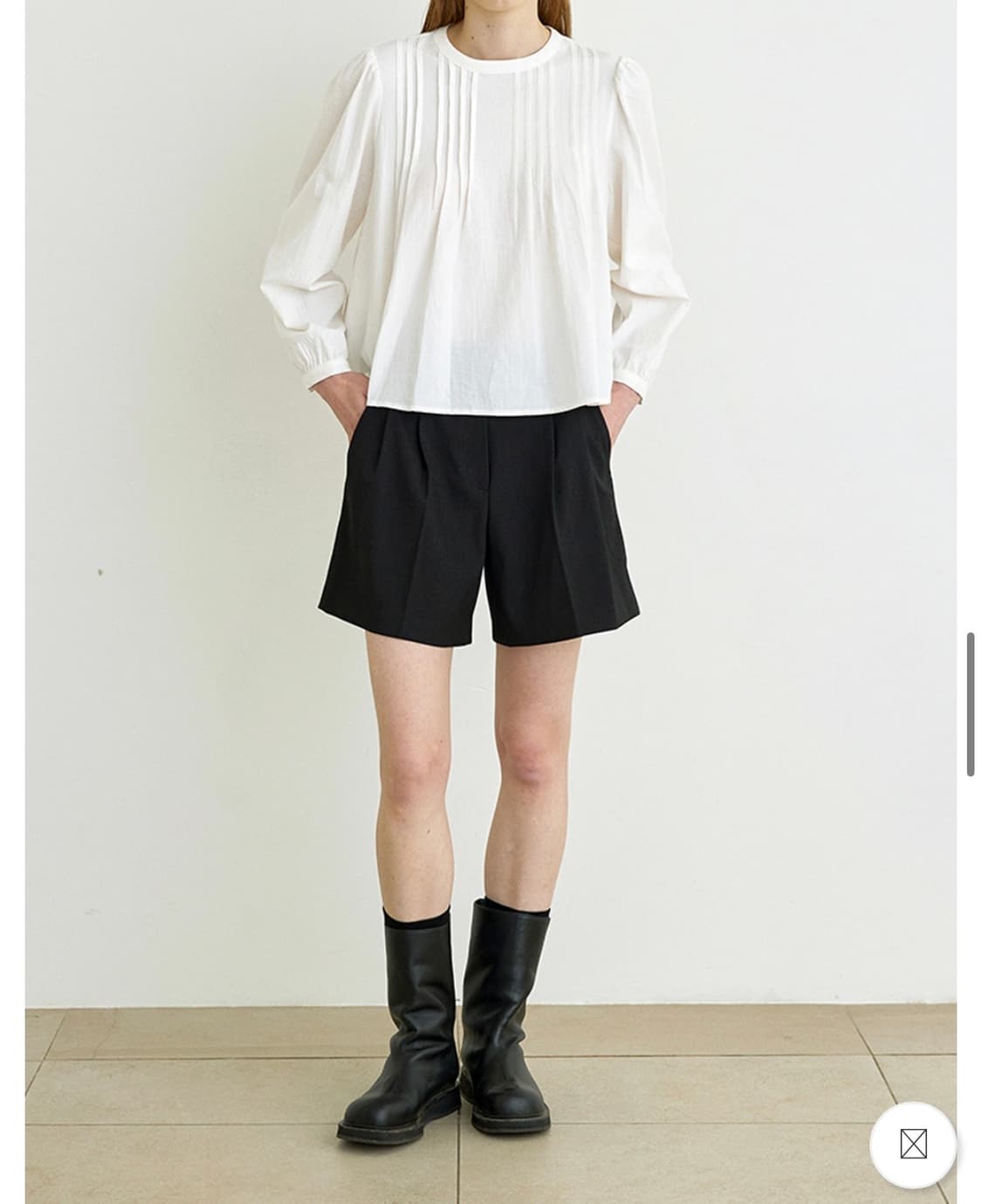 새상품 as if 핀턱 블라우스 상품이미지2