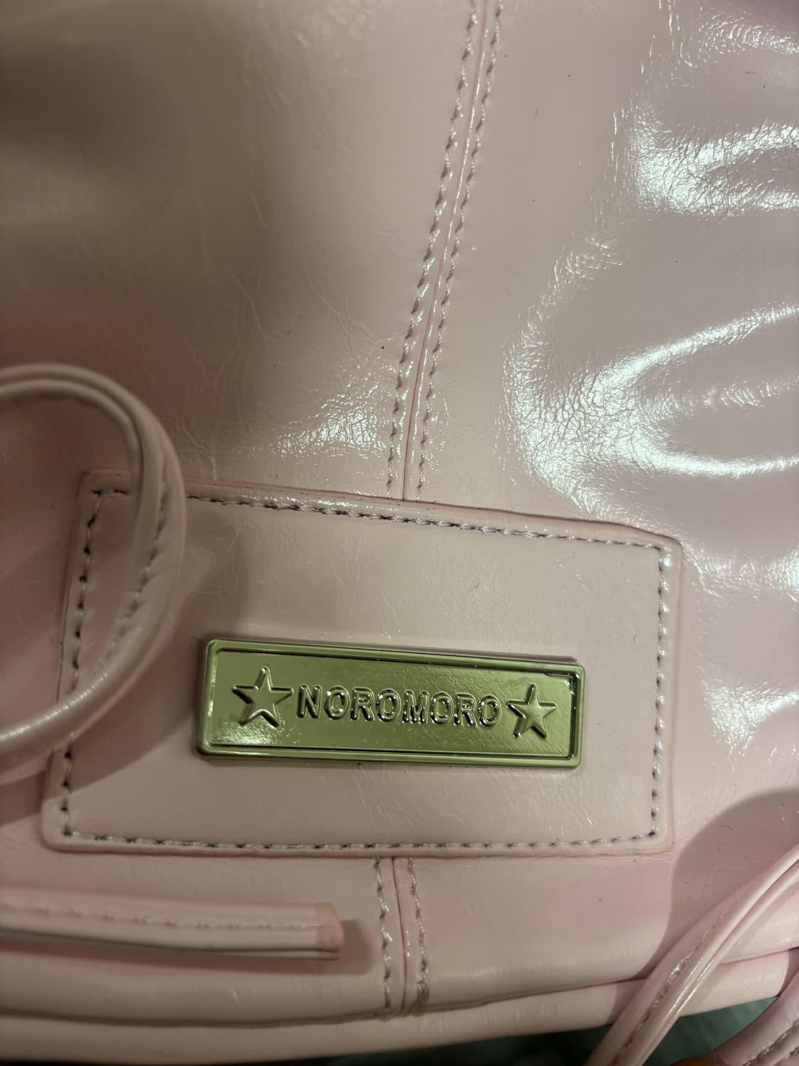 노노모로 핑크 에나멜 숄더백 상품이미지2