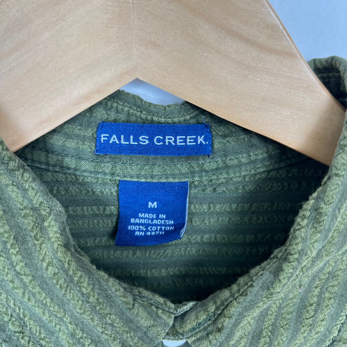 FALLS CREEK 시어서커 아보카도 반팔 셔츠 상품이미지4