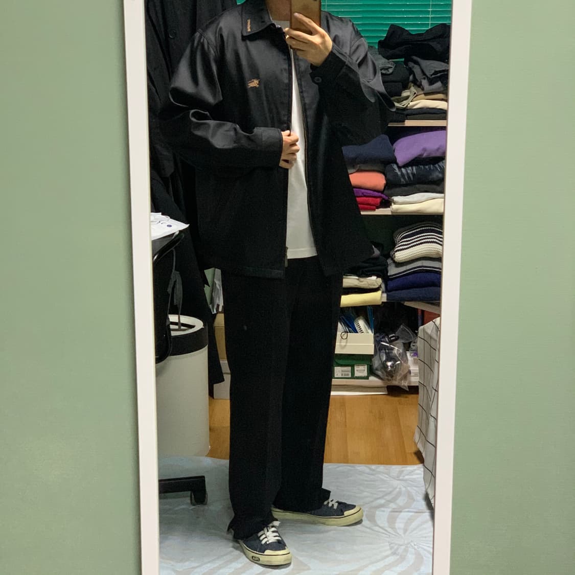 버버리 신형 블랙 블루종자켓(정품) 상품이미지2