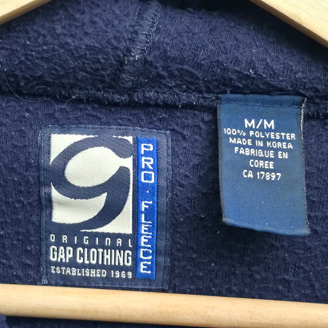 [M] GAP 갭 네이비 후리스 후드티 상품이미지5