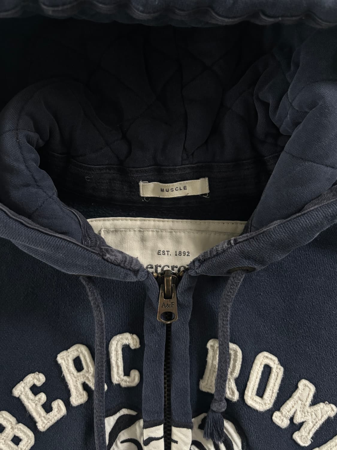 Abercrombie 아베크롬비 네이비컬러 후드집업 상품이미지5