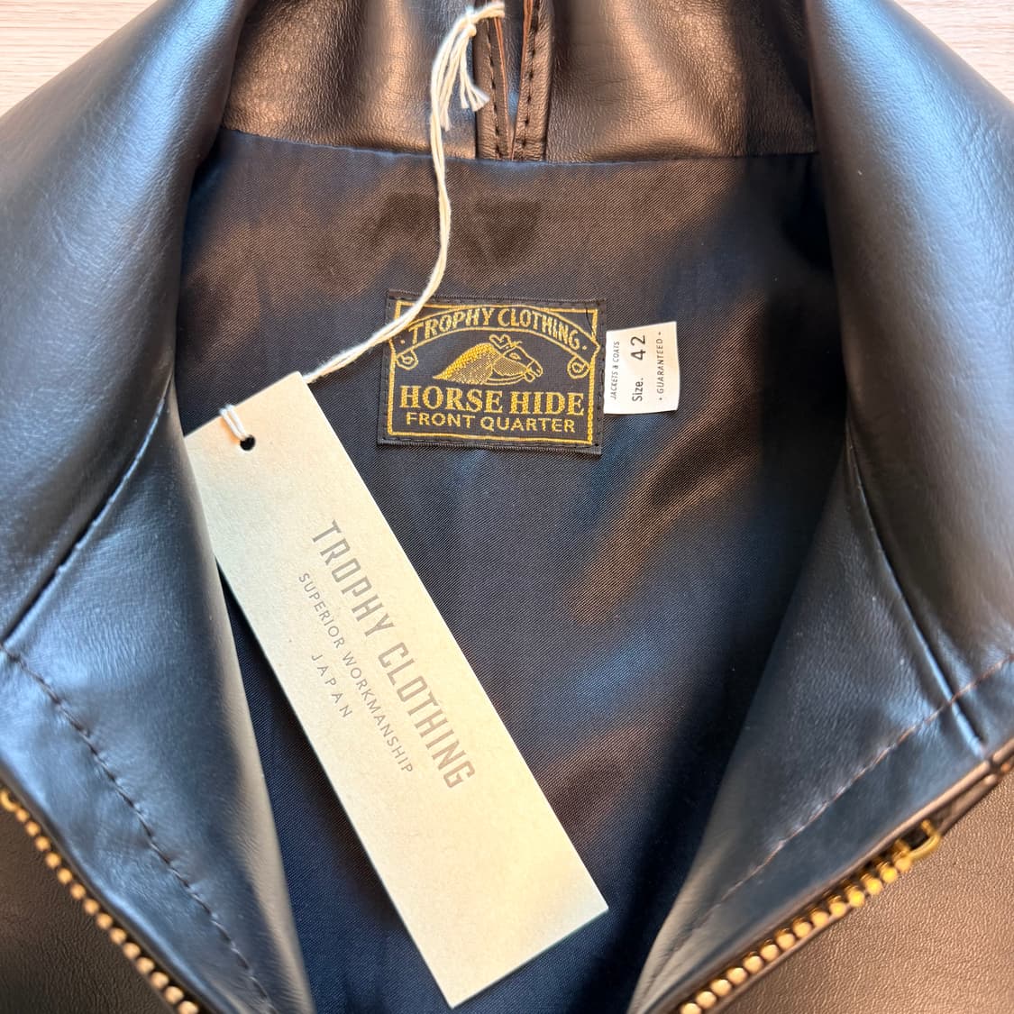 트로피클로딩 허밍버드 홀스레더 자켓 새상품 42 상품이미지9