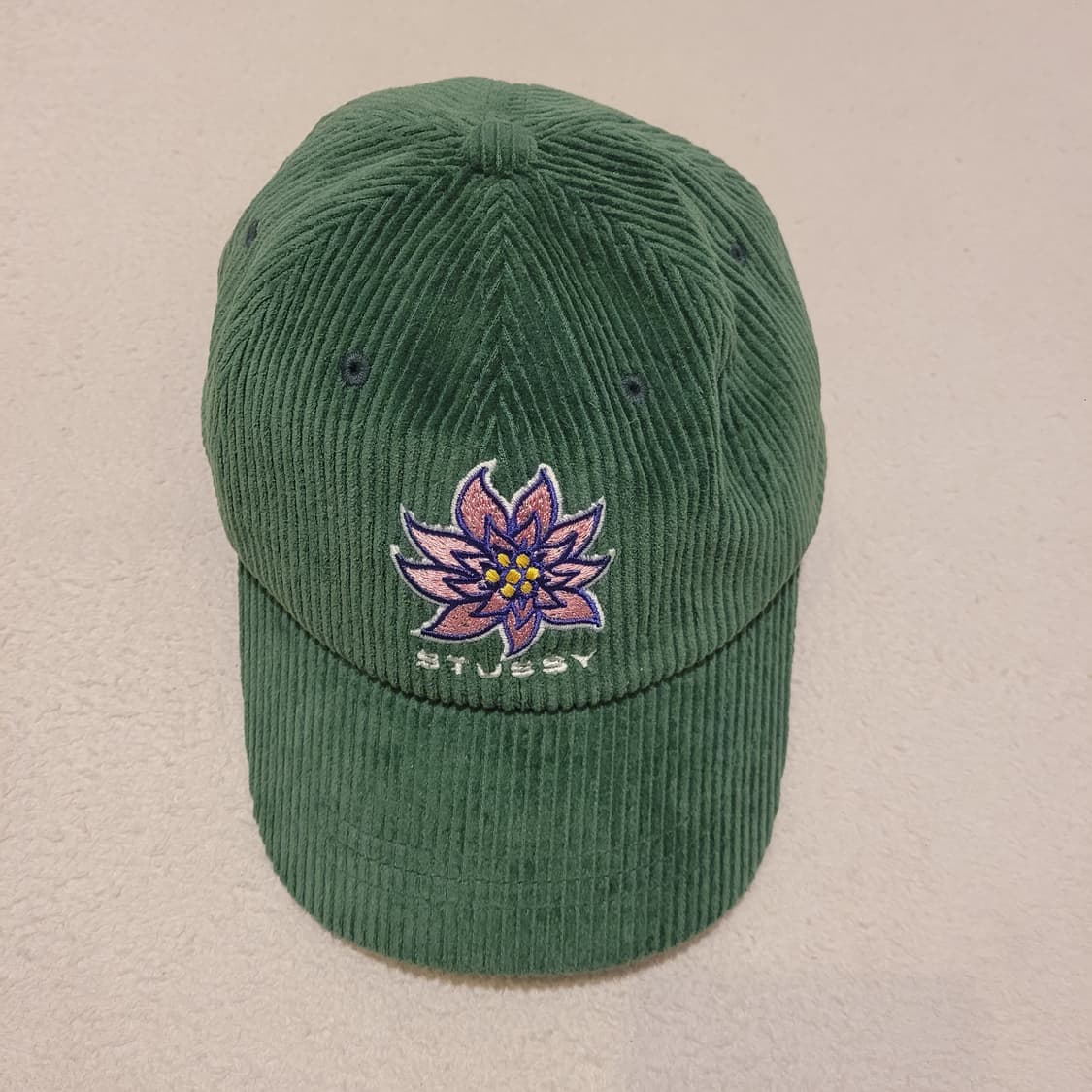 스투시 플라워 코듀로이 캡 os 상품이미지1