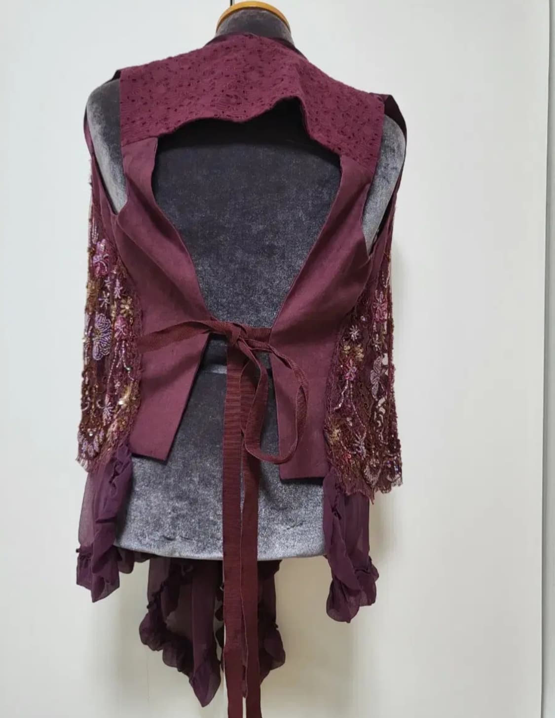 안토니오 마라스 실크 장식 베스트 조끼 Antonio Marras 상품이미지4