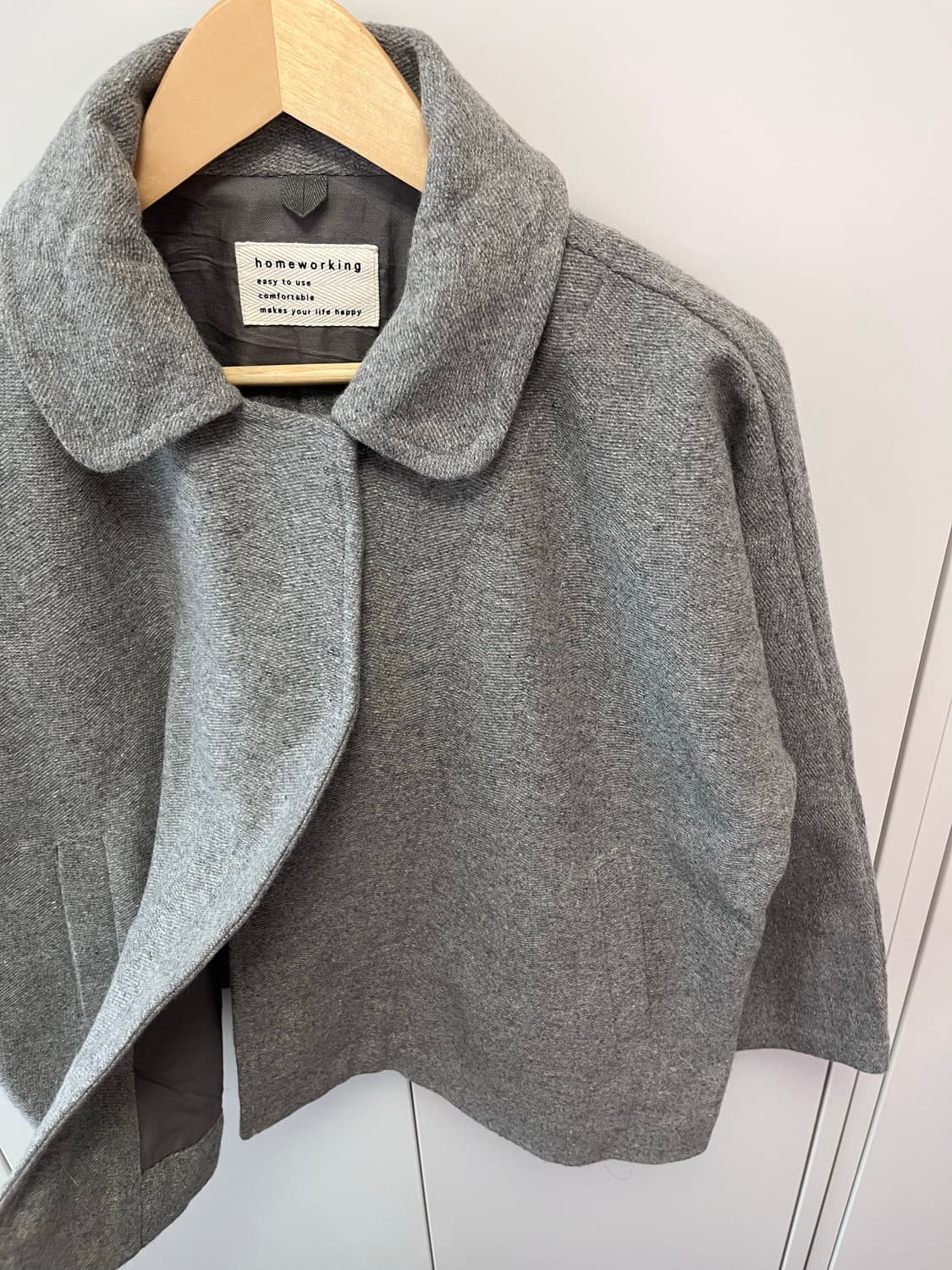 Homeworking 사와코 투버튼 울코트 상품이미지8