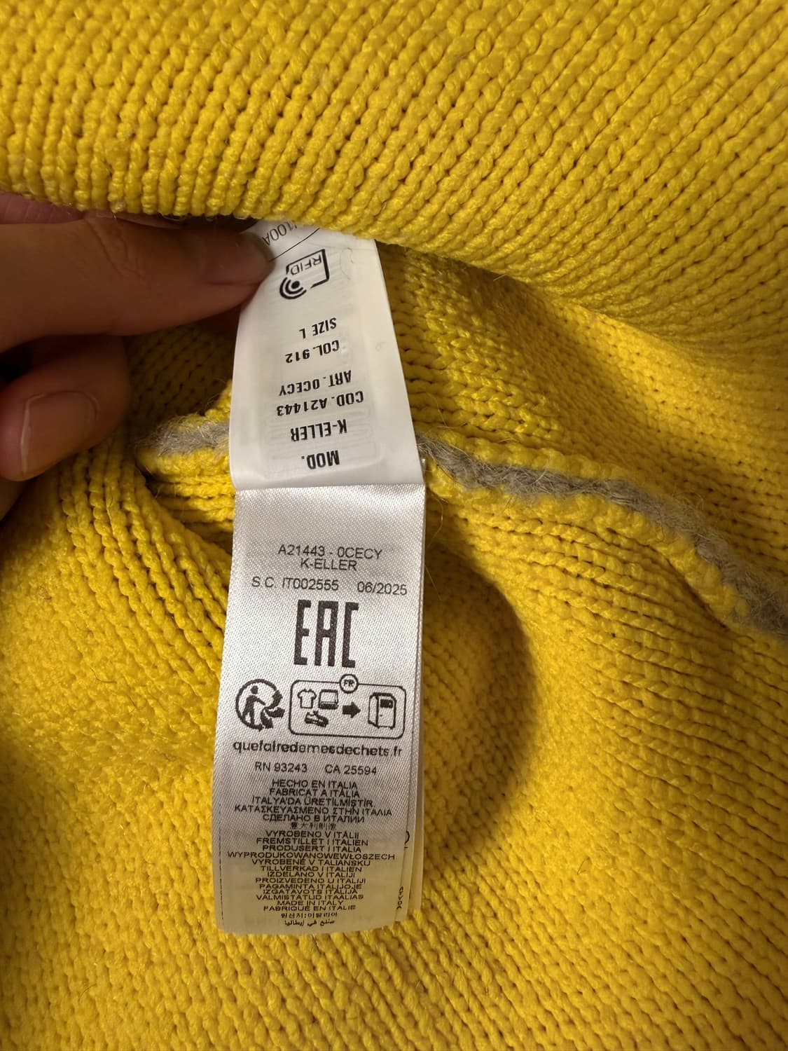 디젤 K-엘러 하프집 스웨터 상품이미지6