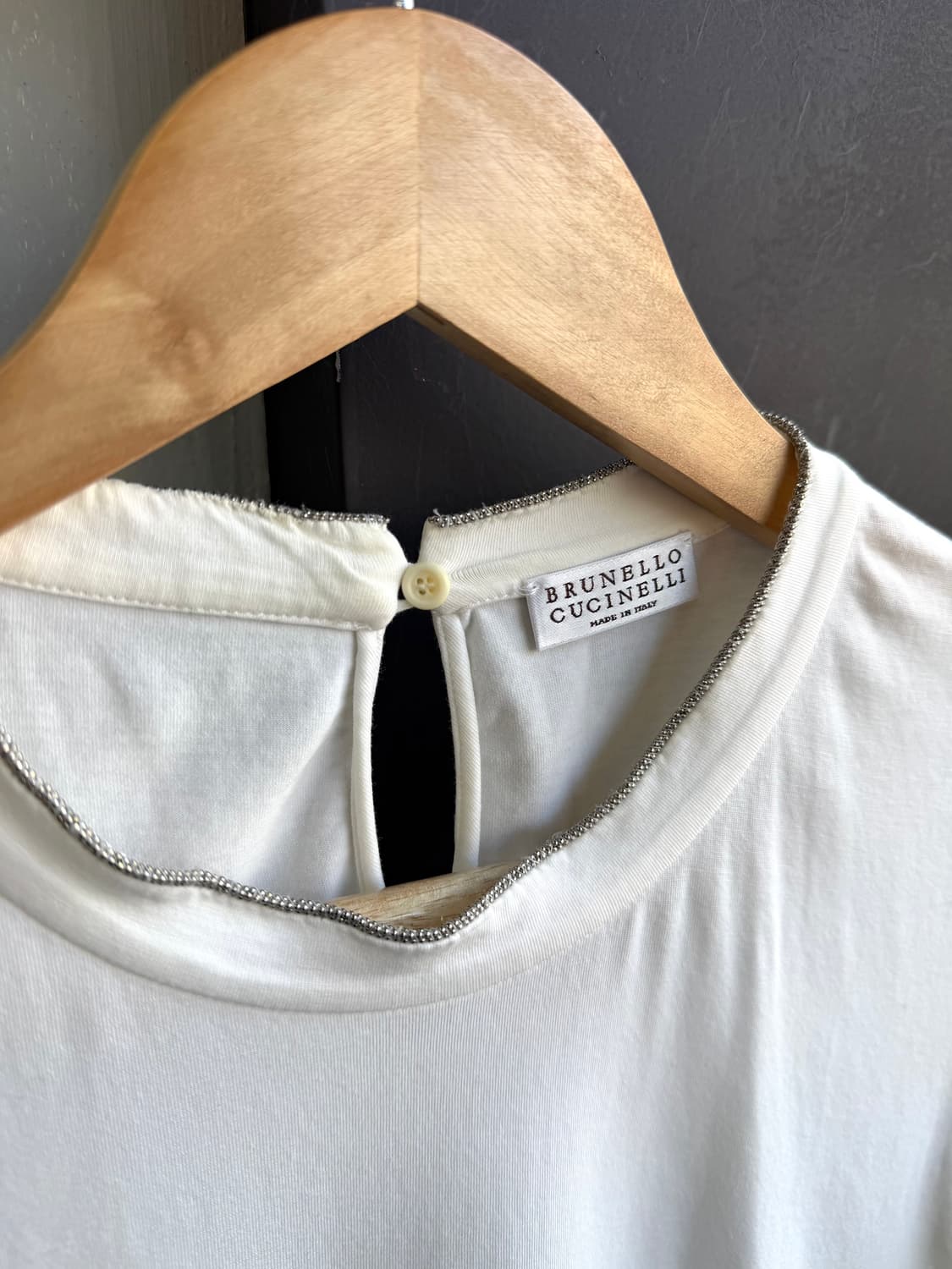 M/ 브루넬로 쿠치넬리 비즈 디테일 라운드 반팔 상품이미지5