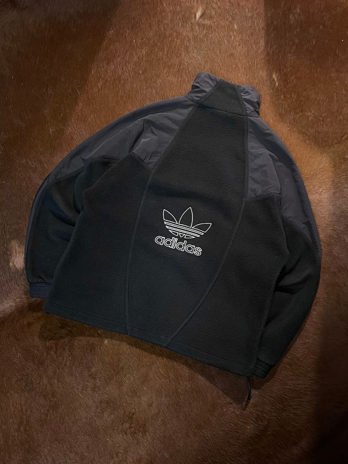 Adidas 아디다스 백 로고 플리스 집업 상품이미지4