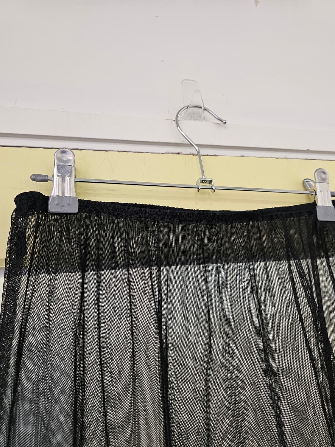 블랙 Tiered 시스루 튤 스커트 상품이미지3