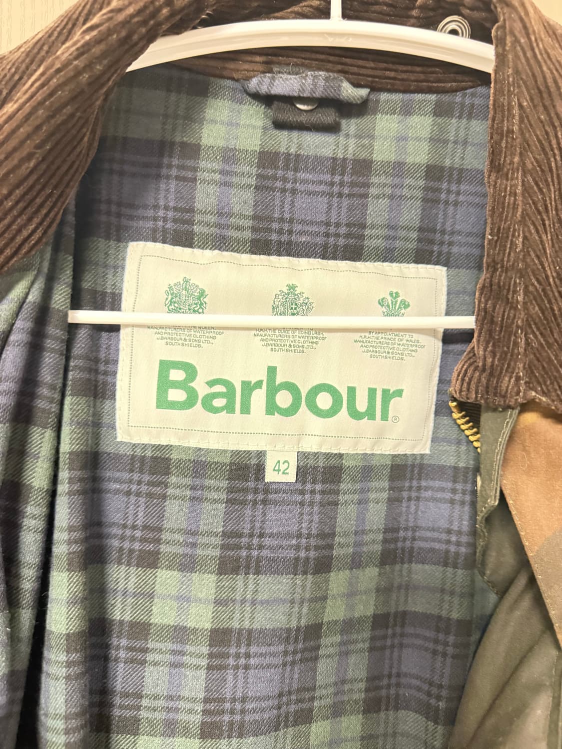 바버 비데일 왁스 자켓 상품이미지2