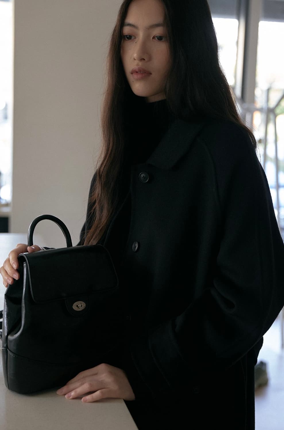 라미네즈 샐리 미니 백팩 블랙색상 상품이미지5